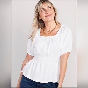 Old Navy Puff Sleeve Babydoll Top